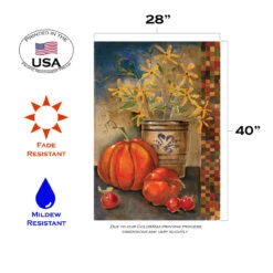 Fall Crock Outdoor House Flag 40" X 28" -PatioVibe Shop 100545 3 82373.1682375436