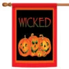 Wicked Pumpkin Outdoor House Flag 40" X 28"