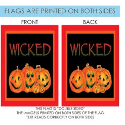 Wicked Pumpkin Outdoor House Flag 40" X 28" -PatioVibe Shop 100546 4 61738.1682375443