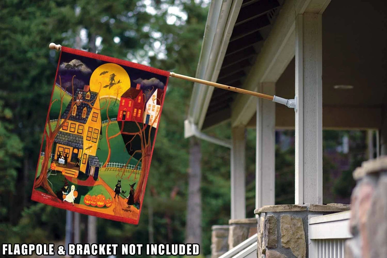 Halloween Night Outdoor House Flag 40" X 28" 2 Halloween Night Outdoor House Flag 40" X 28" - Image 2