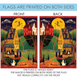 Halloween Night Outdoor House Flag 40" X 28" 8 Halloween Night Outdoor House Flag 40" X 28" -PatioVibe Shop 1010783 4 90745.1682374689