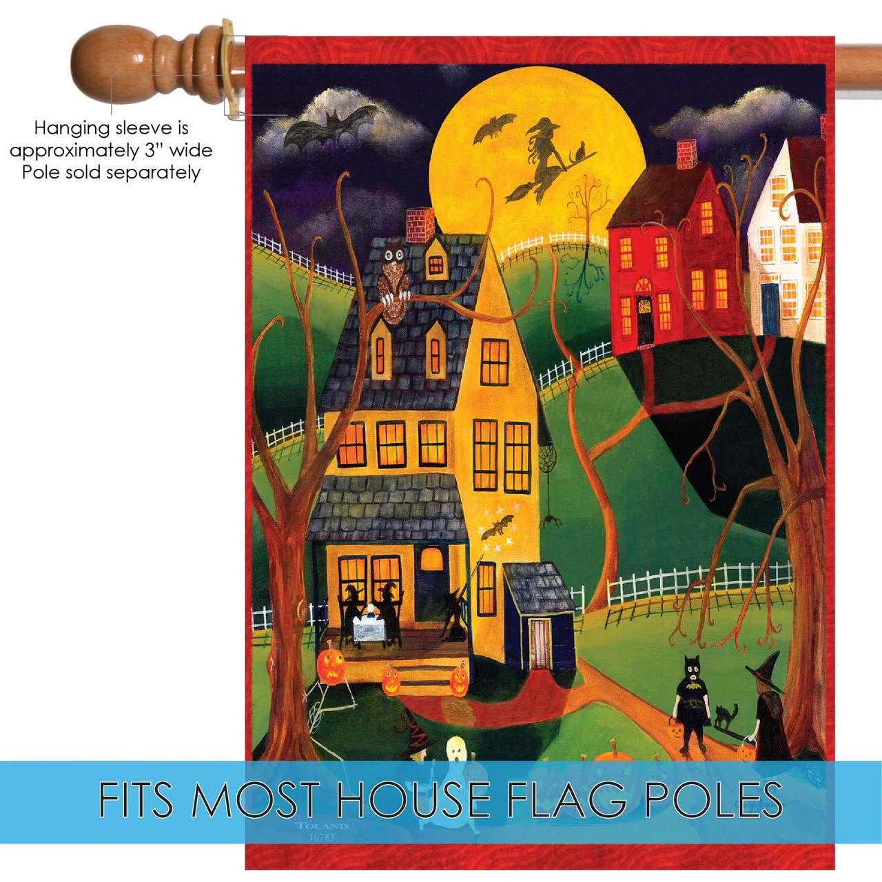 Halloween Night Outdoor House Flag 40" X 28" 5 Halloween Night Outdoor House Flag 40" X 28" - Image 5