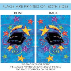 Graduation Star Outdoor House Flag 40" X 28" 8 Graduation Star Outdoor House Flag 40" X 28" -PatioVibe Shop 101190 4 06205.1682375188