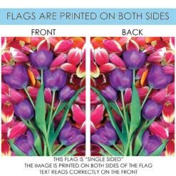 Tulips Outdoor House Flag 40" X 28" -PatioVibe Shop 101192 4 45052.1682372270