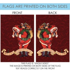 "Merry Christmas" Santa And A Mouse Outdoor House Flag 40" X 28" 8 "Merry Christmas" Santa And A Mouse Outdoor House Flag 40" X 28" -PatioVibe Shop 1012142 4 99746.1682375164