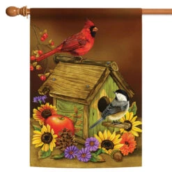 Autumn Melody Rectangular Outdoor House Flag 40" X 28"