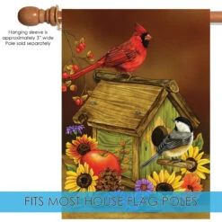 Autumn Melody Rectangular Outdoor House Flag 40" X 28" 9 Autumn Melody Rectangular Outdoor House Flag 40" X 28" -PatioVibe Shop 101221 5 77679.1682375060