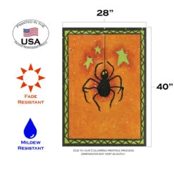 Harvest Spider Rectangular Outdoor House Flag 40" X 28" 7 Harvest Spider Rectangular Outdoor House Flag 40" X 28" -PatioVibe Shop 101224 3 79652.1682375068