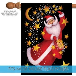 Christmas Dancing Santa Outdoor House Flag 40" X 28" 9 Christmas Dancing Santa Outdoor House Flag 40" X 28" -PatioVibe Shop 101234 5 02102.1682374857
