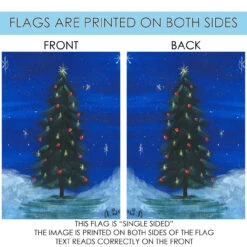 Sparkling Christmas Tree Outdoor House Flag 40" X 28" -PatioVibe Shop 1012528 4 97420.1682374692