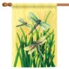 Dragonflies In Flight Outdoor House Flag 40" X 28"