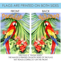 Macaw Paradise Outdoor House Flag 40" X 28" -PatioVibe Shop 102093 4 56302.1682372268