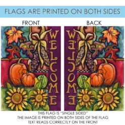 Harvest Welcome Rectangular Outdoor House Flag 40" X 28" 8 Harvest Welcome Rectangular Outdoor House Flag 40" X 28" -PatioVibe Shop 102544 4 31467.1682374398
