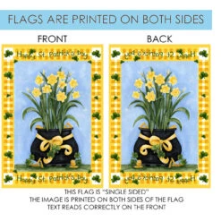 Happy St Patrick's Day Shamrock Flower Outdoor House Flag 40" X 28" 8 Happy St Patrick's Day Shamrock Flower Outdoor House Flag 40" X 28" -PatioVibe Shop 102557 4 94287.1682374389