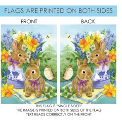 Decorative Easter Daffodil Flower Outdoor House Flag 40" X 28" -PatioVibe Shop 102560 4 09868.1682374381