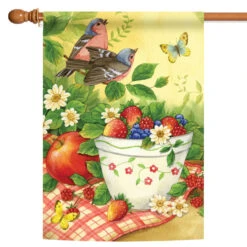 Bird Picnic Outdoor House Flag 40" X 28"