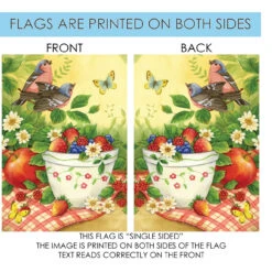 Bird Picnic Outdoor House Flag 40" X 28" -PatioVibe Shop 102561 4 24502.1682374365