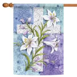 Easter Lilies Outdoor House Flag 40" X 28"