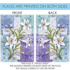 Easter Lilies Outdoor House Flag 40" X 28" -PatioVibe Shop 102586 4 49550.1682374348