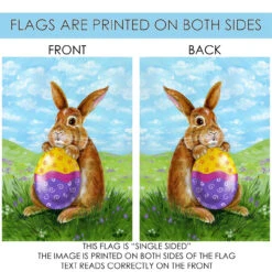 Eggstatic Easter Bunny Outdoor House Flag 40" X 28" 8 Eggstatic Easter Bunny Outdoor House Flag 40" X 28" -PatioVibe Shop 102587 4 94804.1682374354