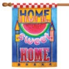 Watermelon 'Home Sweet Home' Outdoor House Flag 40" X 28"