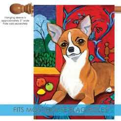 Muttisse Chihuahua Outdoor House Flag 40" X 28" -PatioVibe Shop 102626 5 77464.1682374323
