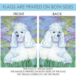 Bonet Poodle Outdoor House Flag 40" X 28" 8 Bonet Poodle Outdoor House Flag 40" X 28" -PatioVibe Shop 102629 4 63263.1682374339