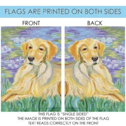 Bonet Golden Retriever Outdoor House Flag 40" X 28" 8 Bonet Golden Retriever Outdoor House Flag 40" X 28" -PatioVibe Shop 102631 4 32758.1682374229