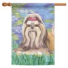 Bonet Shih Tzu Outdoor House Flag 40" X 28"
