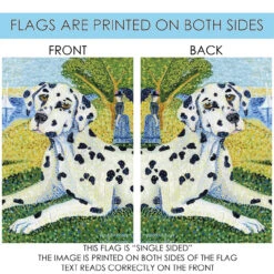 Grrraut Dalmatian Outdoor House Flag 40" X 28" 8 Grrraut Dalmatian Outdoor House Flag 40" X 28" -PatioVibe Shop 102646 4 46027.1682374253