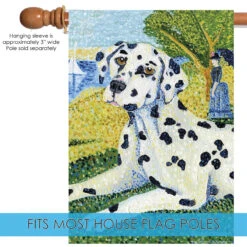 Grrraut Dalmatian Outdoor House Flag 40" X 28" 9 Grrraut Dalmatian Outdoor House Flag 40" X 28" -PatioVibe Shop 102646 5 93294.1682374253