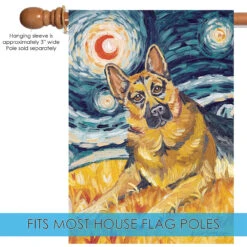 German Shepherd Outdoor House Flag 40" X 28" 9 German Shepherd Outdoor House Flag 40" X 28" -PatioVibe Shop 102653 5 08772.1682374231