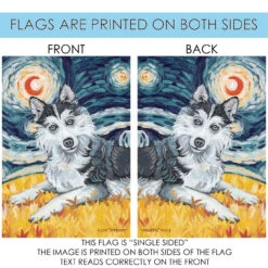 Van Growl Siberian Husky Outdoor House Flag 40" X 28" 8 Van Growl Siberian Husky Outdoor House Flag 40" X 28" -PatioVibe Shop 102656 4 02486.1682374261