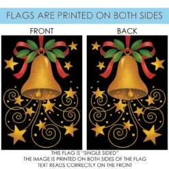 Christmas Bell Rectangular Outdoor House Flag 40" X 28" 8 Christmas Bell Rectangular Outdoor House Flag 40" X 28" -PatioVibe Shop 109257 4 34691.1682375582