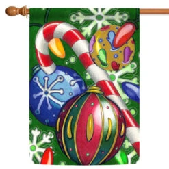 Christmas Holiday Cheer Outdoor House Flag 40" X 28"