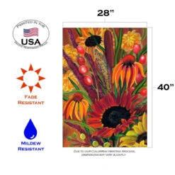 Bulrush Bouquet Yellow And Red Rectangular House Flag 28" X 40" 7 Bulrush Bouquet Yellow And Red Rectangular House Flag 28" X 40" -PatioVibe Shop 109363 3 60520.1682375556