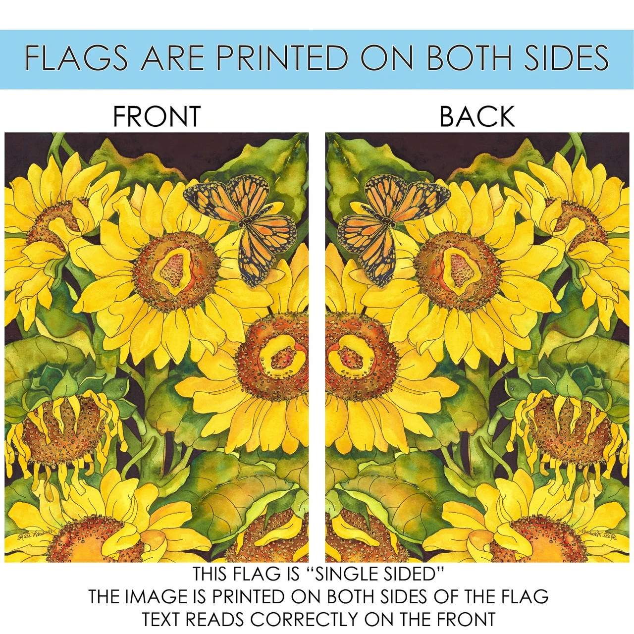 Sunflower Delight Outdoor Garden Flag 40" X 28" 4 Sunflower Delight Outdoor Garden Flag 40" X 28" - Image 4