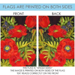 Popping Poppies Outdoor House Flag 40" X 28" 8 Popping Poppies Outdoor House Flag 40" X 28" -PatioVibe Shop 109380 4 48077.1682375535