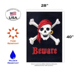 Halloween "Beware" Outdoor House Flag 40" X 28" 7 Halloween "Beware" Outdoor House Flag 40" X 28" -PatioVibe Shop 109389 3 03572.1682375542