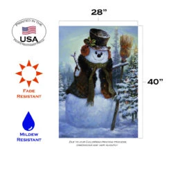 Christmas Classy Snowman Outdoor House Flag 40" X 28" -PatioVibe Shop 109395 3 18914.1682375408