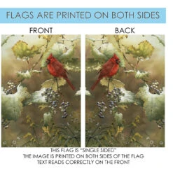 Perching Adorable Cardinal Outdoor House Flag 40" X 28" -PatioVibe Shop 109398 4 58856.1682375440