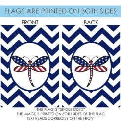 Patriotic Dragonfly Outdoor House Flag 40" X 28" -PatioVibe Shop 109509 4 23637.1682375220