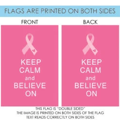 Ribbon 'Keep Calm And Believe On' Outdoor House Flag 40" X 28" 8 Ribbon 'Keep Calm And Believe On' Outdoor House Flag 40" X 28" -PatioVibe Shop 109516 4 01983.1682375338