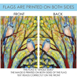 Birdwatch Green And Blue House Flag 40" X 28" -PatioVibe Shop 109535 4 13137.1682375231