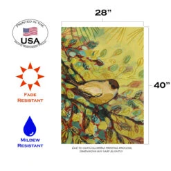 Goldfinch Waiting Yellow House Flag 40" X 28" 7 Goldfinch Waiting Yellow House Flag 40" X 28" -PatioVibe Shop 109538 3 61528.1682375197