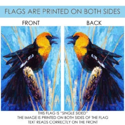 Cattail Bird Outdoor House Flag 40" X 28" 9 Cattail Bird Outdoor House Flag 40" X 28" -PatioVibe Shop 109545 4 00964.1682375318