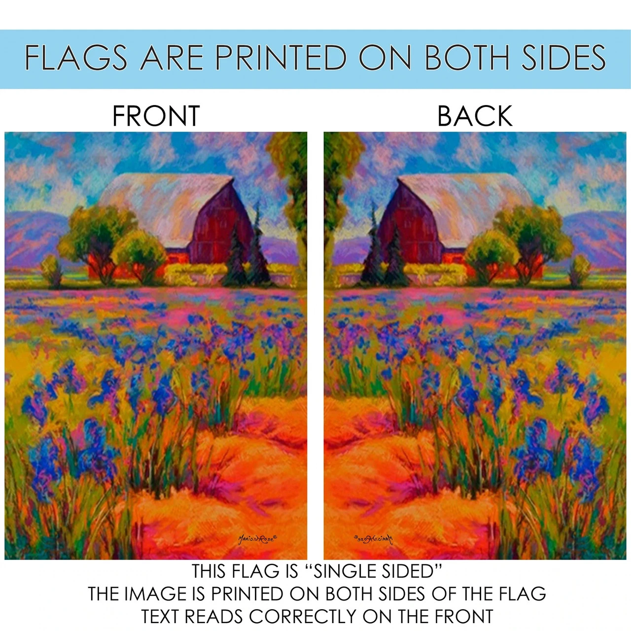 Lavender Farm Outdoor House Flag 40" X 28" 4 Lavender Farm Outdoor House Flag 40" X 28" - Image 4