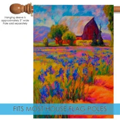Lavender Farm Outdoor House Flag 40" X 28" 9 Lavender Farm Outdoor House Flag 40" X 28" -PatioVibe Shop 109548 5 37107.1682375215