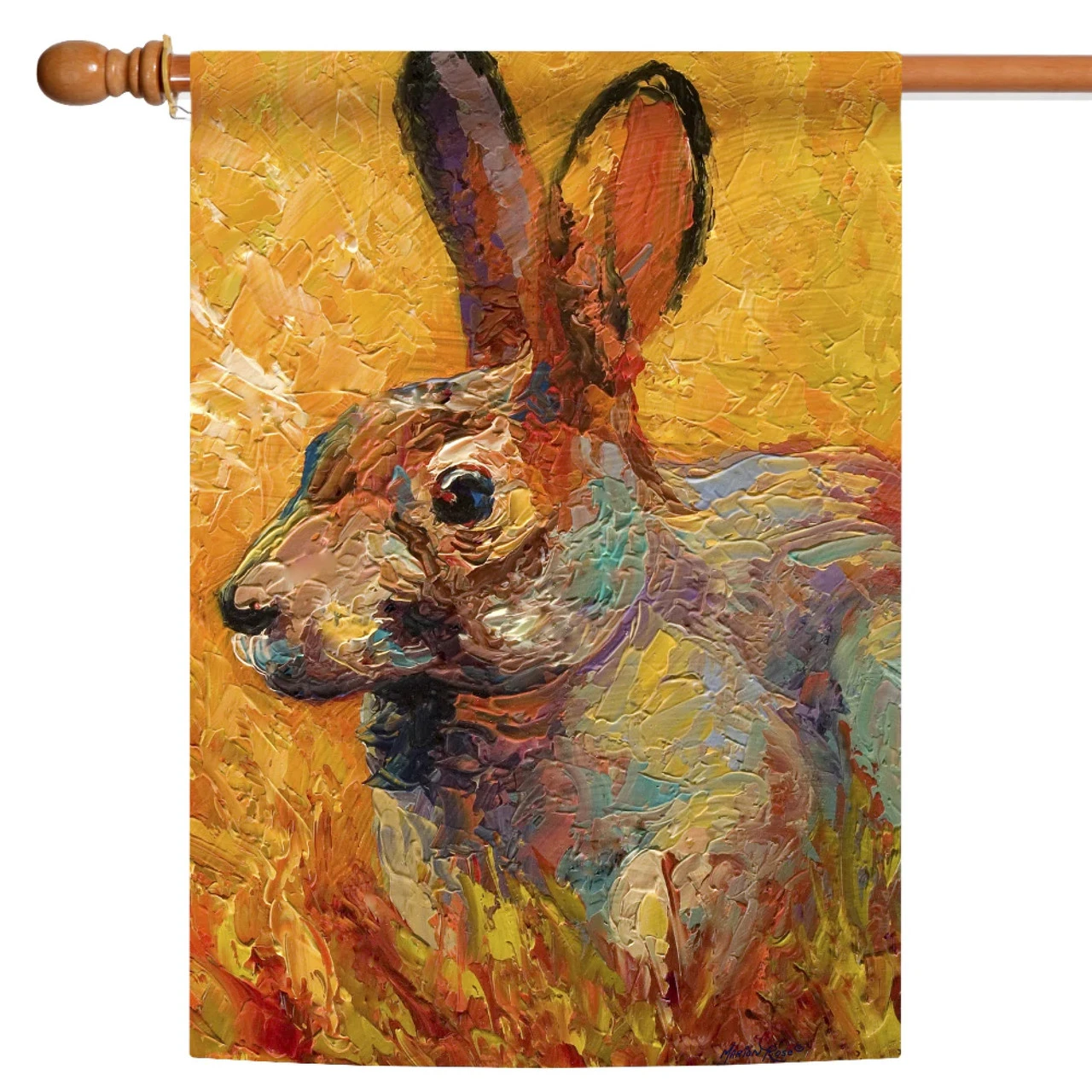Jack Rabbit Outdoor House Flag 40" X 28" 1 Jack Rabbit Outdoor House Flag 40" X 28"