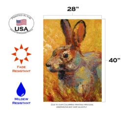 Jack Rabbit Outdoor House Flag 40" X 28" 7 Jack Rabbit Outdoor House Flag 40" X 28" -PatioVibe Shop 109549 3 18360.1682375312